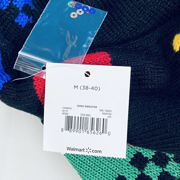 Holiday Time M Ugly Christmas Sweater Dinosaur - Picture 5 of 7